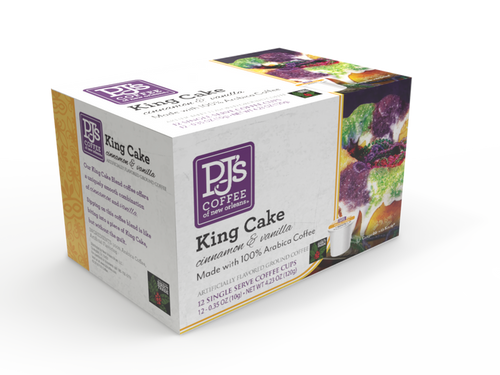 NolaCajun PJs Coffee of New Orleans Single Serve Cups King Cake Louisiana Coffee New Orleans