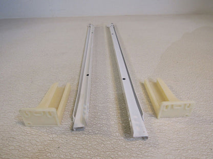 Professional-Drawer-Slides-With-Mounting-Bracket-White-6-pc-Set-25-lb-654 5