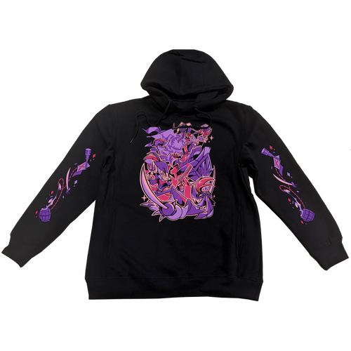 Pullover Hoodie - Crimson's Ship w/Printed Sleeves *LIMITED STOCK*