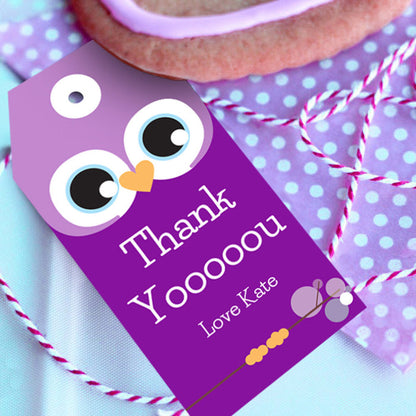 Purple Owl Birthday Party Favors