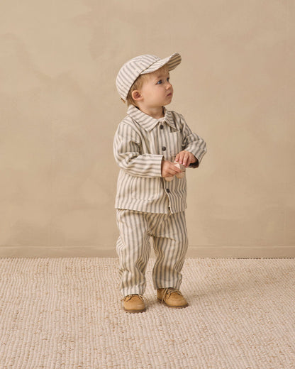Quincy Mae Grayson Pant - Laurel Pinstripe