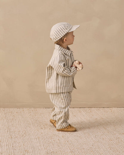 Quincy Mae Grayson Pant - Laurel Pinstripe