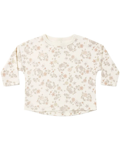Quincy Mae Long Sleeve Tee - Floral Vine