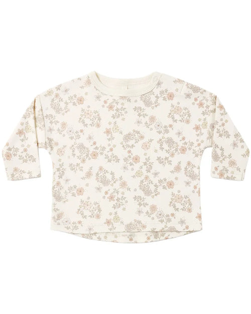 Quincy Mae Long Sleeve Tee - Floral Vine