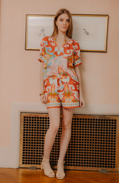 RAMONA SHORTS IN ROSETTI PRINT