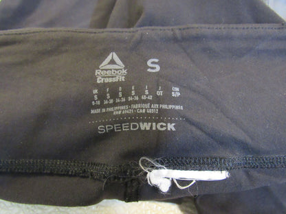 Reebok-Athletic-Leggings-Black-Size-S-Female-Adult-Size-S-Solid-274 6