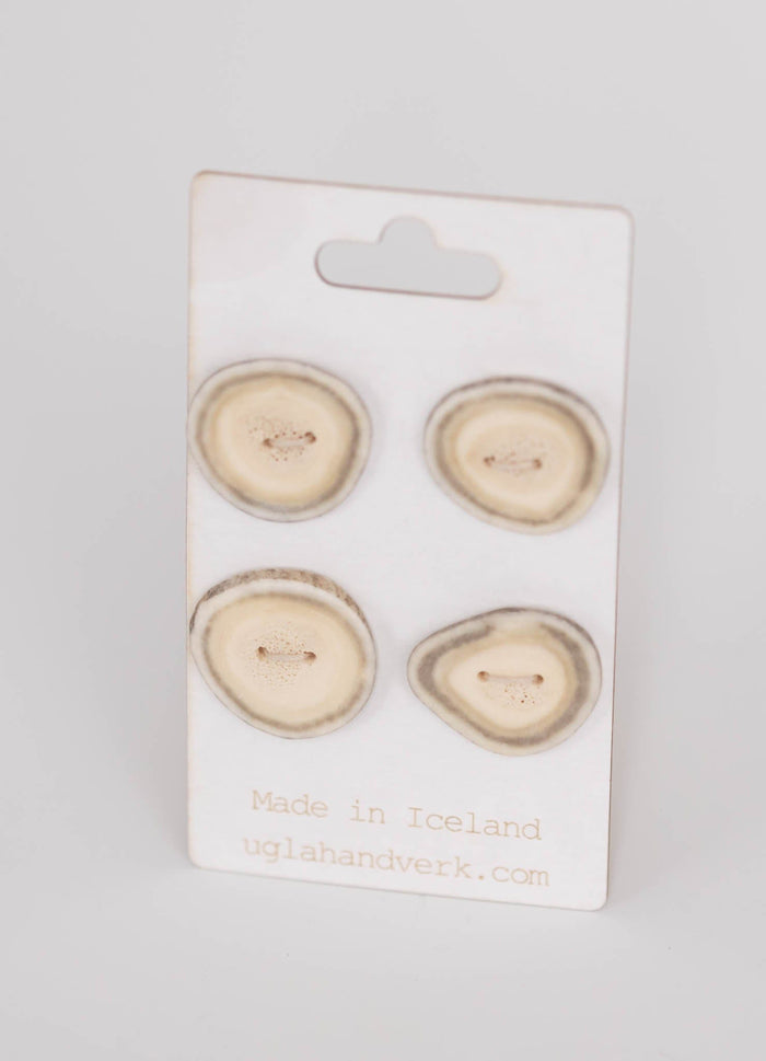 Reindeer Antler Buttons - The Icelandic Store