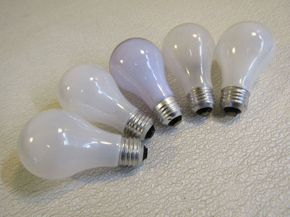Incandescent-Light-Bulbs-Lot-of-5-White-60W-120V-2-Soft-White-676 1