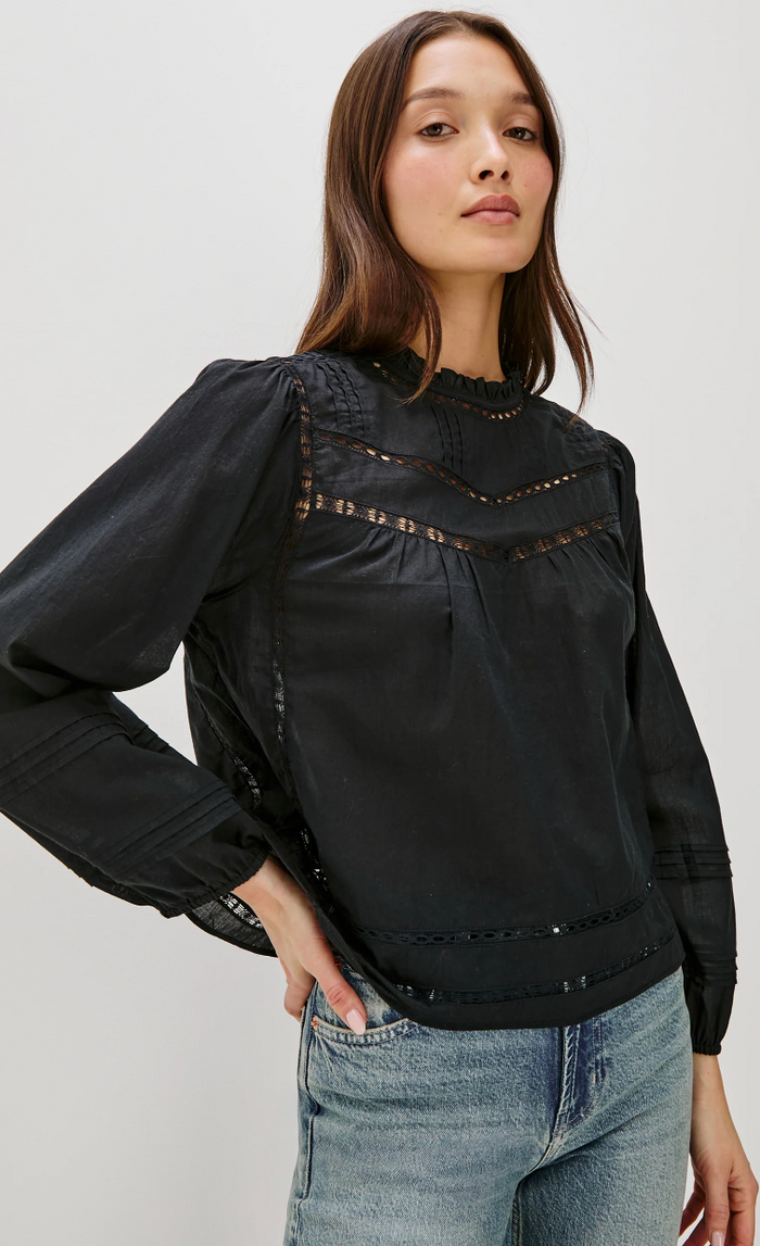 REYNA TOP IN BLACK