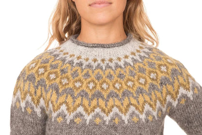 Riddari - Grey and Yellow Knitting Kit - The Icelandic Store