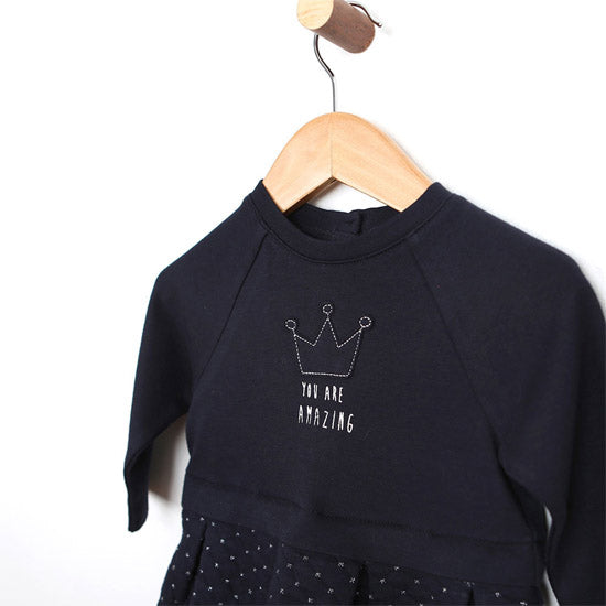 Robeez Quilted Dress and Diaper Cover - Navy Product