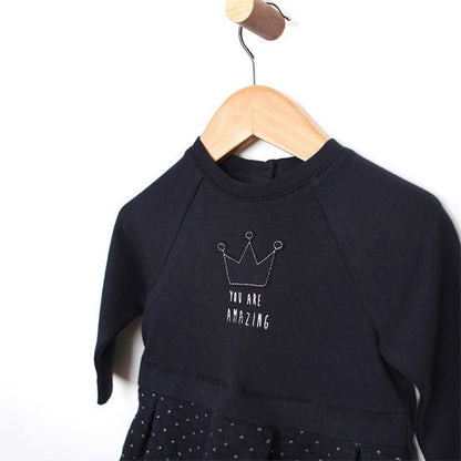 Robeez Quilted Dress and Diaper Cover - Navy Product