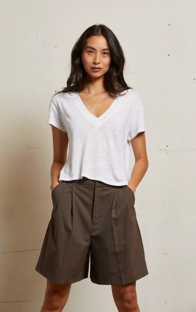 ROSIE TEE IN LINEN JERSEY