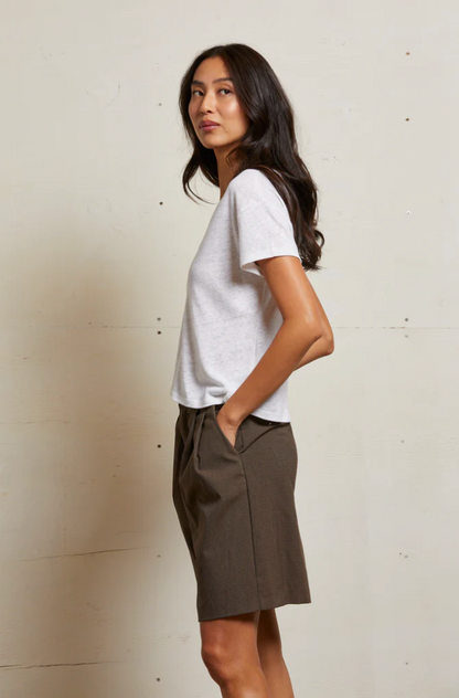 ROSIE TEE IN LINEN JERSEY