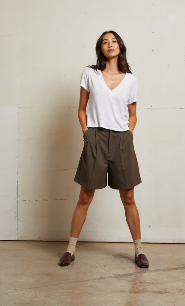 ROSIE TEE IN LINEN JERSEY