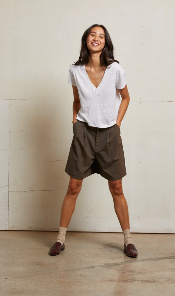 ROSIE TEE IN LINEN JERSEY