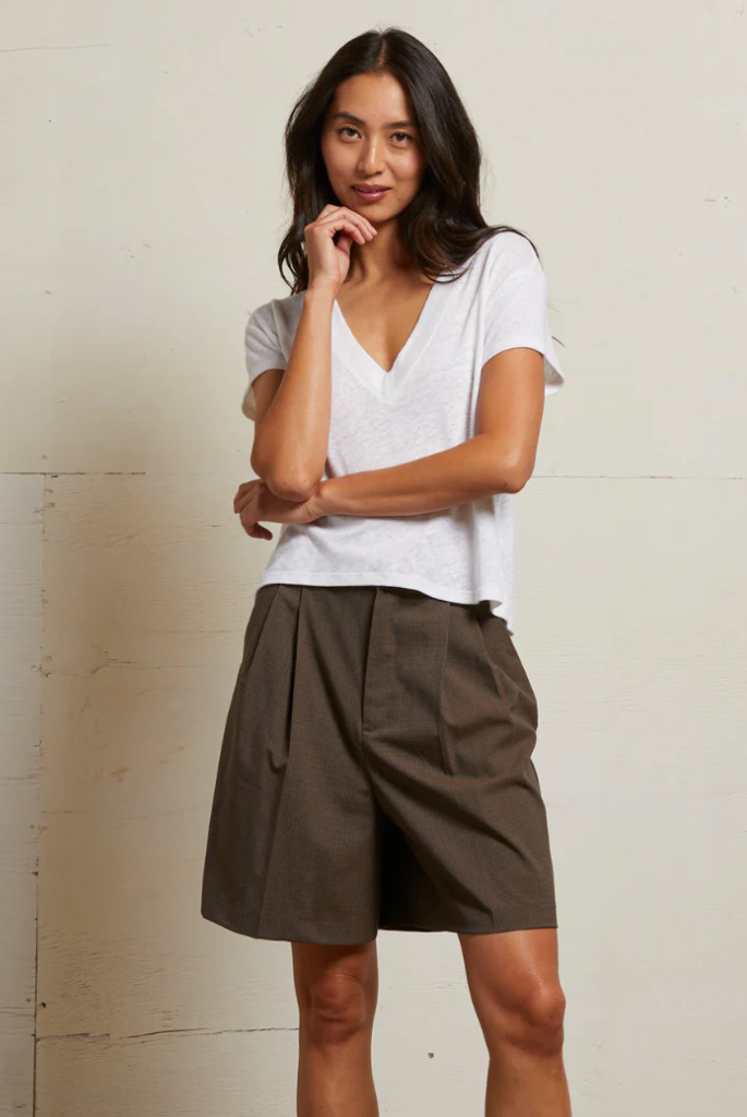 ROSIE TEE IN LINEN JERSEY