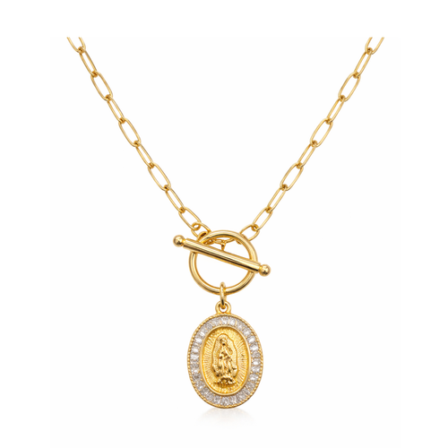 Sacred Paperclip Necklace - Mother Mary