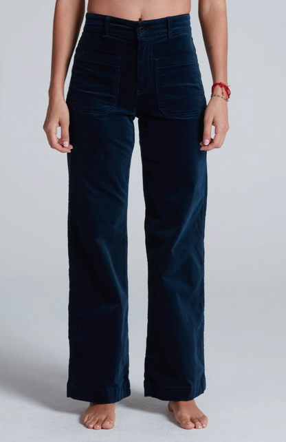 SAILOR VELVET PANTS IN NAVY