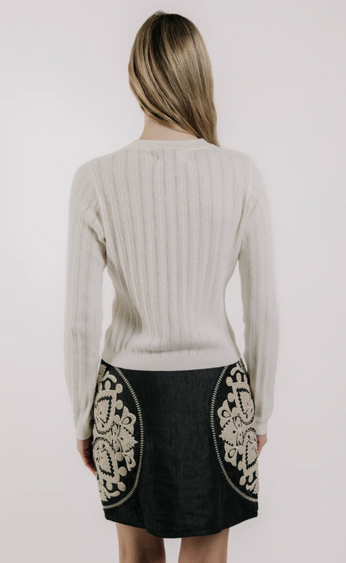 SARAFINA POINTELLE KNIT IN IVORY
