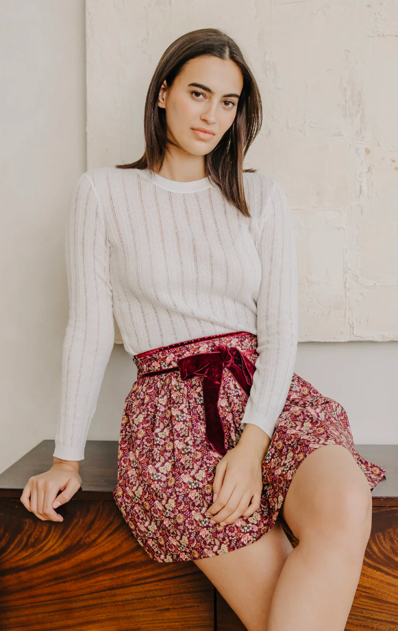 SARAFINA POINTELLE KNIT IN IVORY