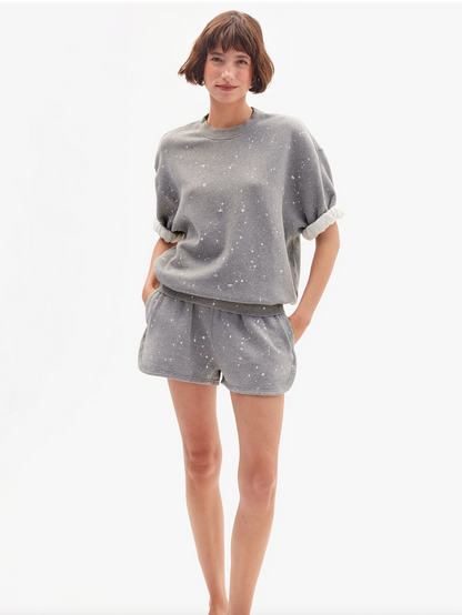 SHORT SLEEVE SWEATSHIRT / SPLATTER