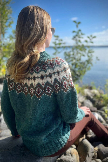 Sipoonkorpi - Lagoon Icelandic sweater - Lettlopi Knitting Kit