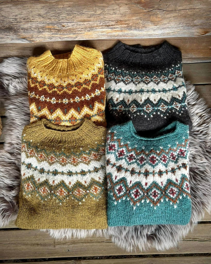 Sipoonkorpi - Lagoon Icelandic sweater - Lettlopi Knitting Kit