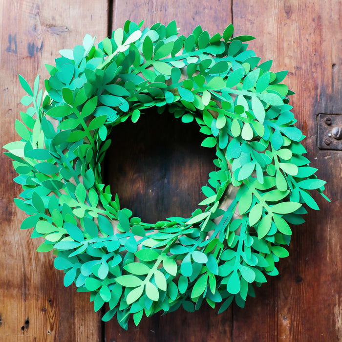 Spring Wreath Cut Out SVG