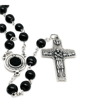 St Father Pio  Blessed  Rosary-Chain w/ 2nd Class Free Relic Padre Pio | Catholically