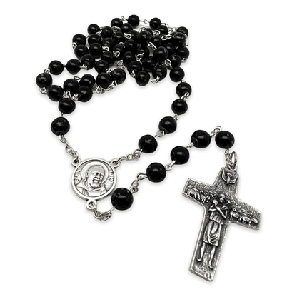 St Father Pio  Blessed  Rosary-Chain w/ 2nd Class Free Relic Padre Pio | Catholically