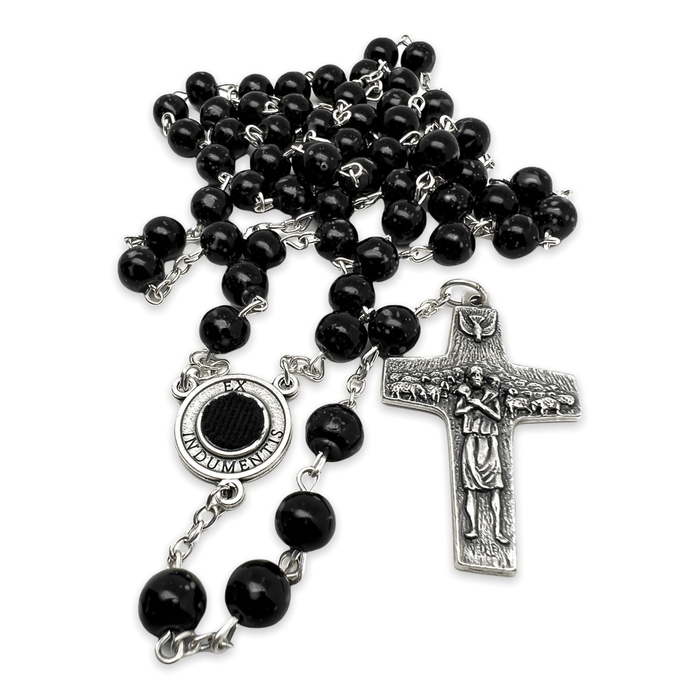 St Father Pio  Blessed  Rosary-Chain w/ 2nd Class Free Relic Padre Pio | Catholically