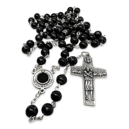 St Father Pio  Blessed  Rosary-Chain w/ 2nd Class Free Relic Padre Pio | Catholically