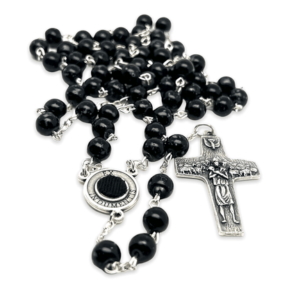 St Father Pio  Blessed  Rosary-Chain w/ 2nd Class Free Relic Padre Pio | Catholically