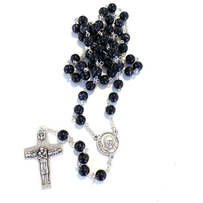 St Father Pio  Blessed  Rosary-Chain w/ 2nd Class Free Relic Padre Pio | Catholically
