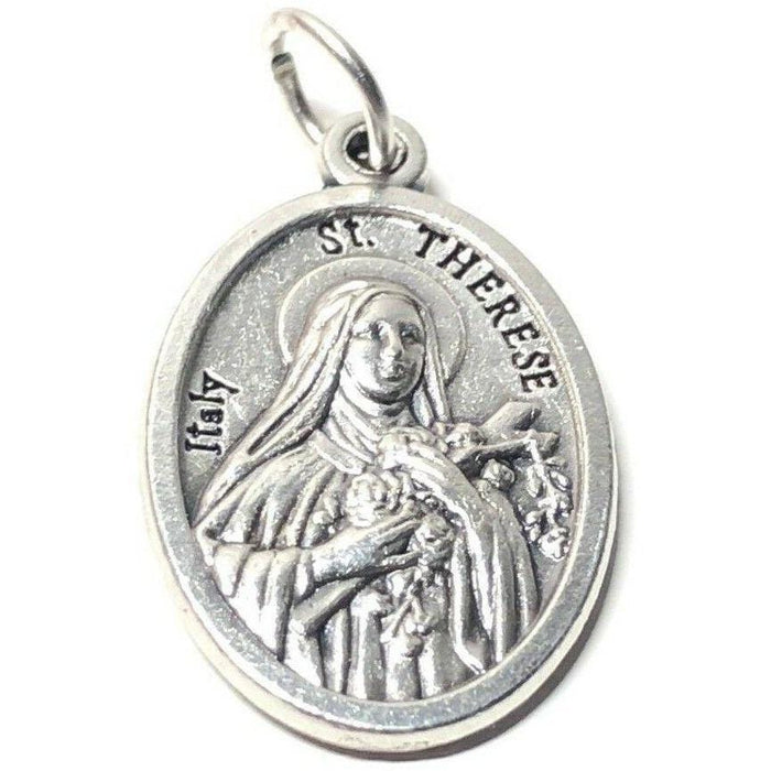St Therese Of Lisieux Infant Jesus Roses - Catholic Medal Pendant Religious | Catholically