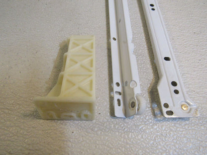 Standard-Drawer-Slides-Lot-of-4-Sets-22-in-Bottom-Mount-White-606 8