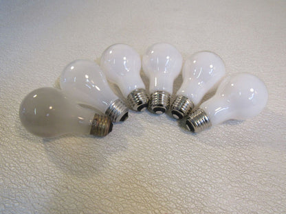 Standard-Incandescent-Light-Bulbs-Lot-of-6-White-1-100W-678 3