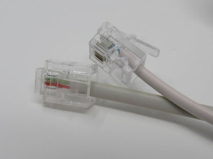 Standard-Set-Of-2-Phone-Cords-Cable-Length-25-ft-RJ-11-432 8