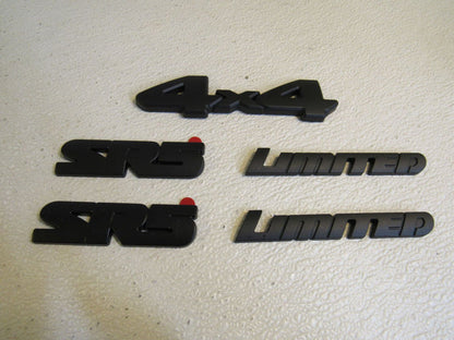 Standard-Toyota-Tacoma-2018-SR5-Limited-4x4-Truck-Decals-Lot-of-5-Black-644 3
