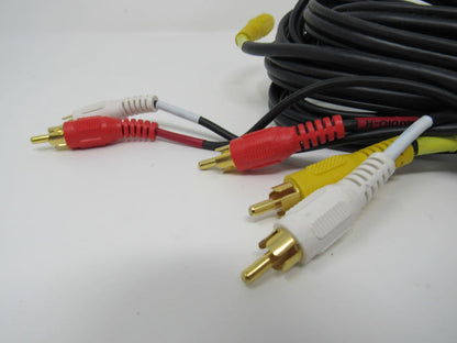 Standard-Video-Audio-Stereo-Connector-Cable-RCA-x3-Length-12-ft-498 7