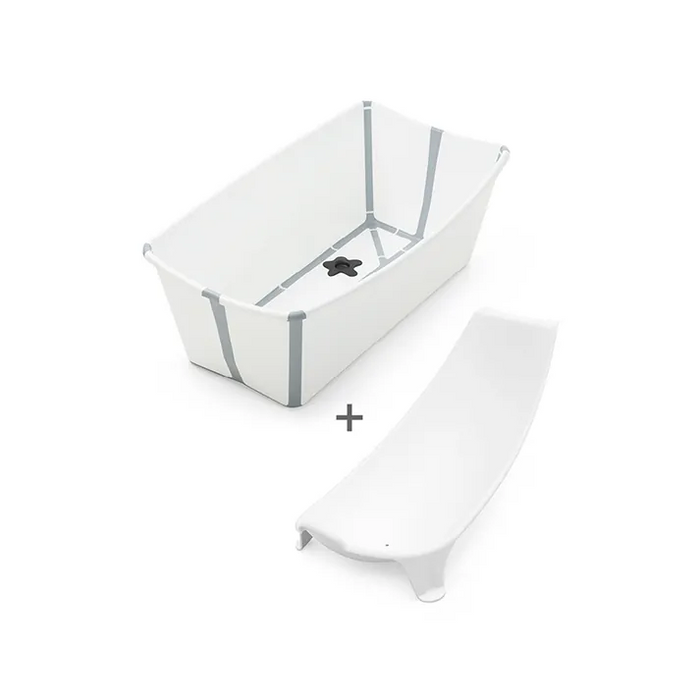 Stokke - Flexi Bath® Bundle Tub with Newborn Support (White Grey, Gift Box)