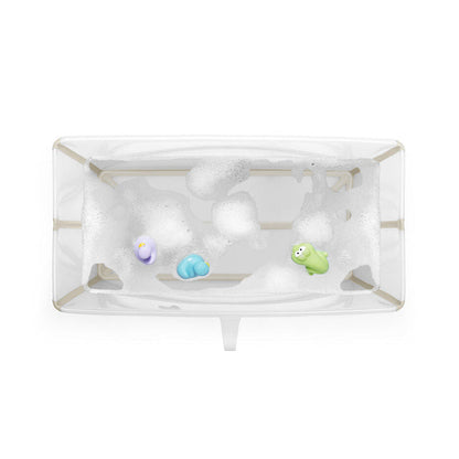 Stokke - Flexi Bath® Bundle Tub with Newborn Support XL (Sand Beige, Gift Box)