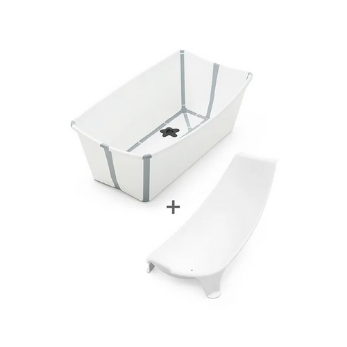 Stokke® Flexi Bath® Bundle with Newborn Support (Gift Box) White Grey