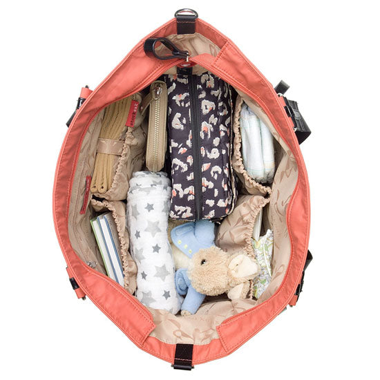 Storksak Cleo - Papaya + Mini Fix Changing Bag-4