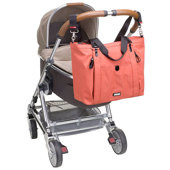 Storksak Cleo - Papaya + Mini Fix Changing Bag-5