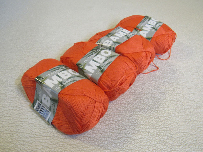 SWTC-Bamboo-Yarn-Dark-Peach-4-Skeins-250-Yards-Each-Bamboo-116 2