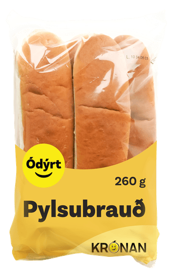 Pylsubrauð – Icelandic hot dog buns, 260 g