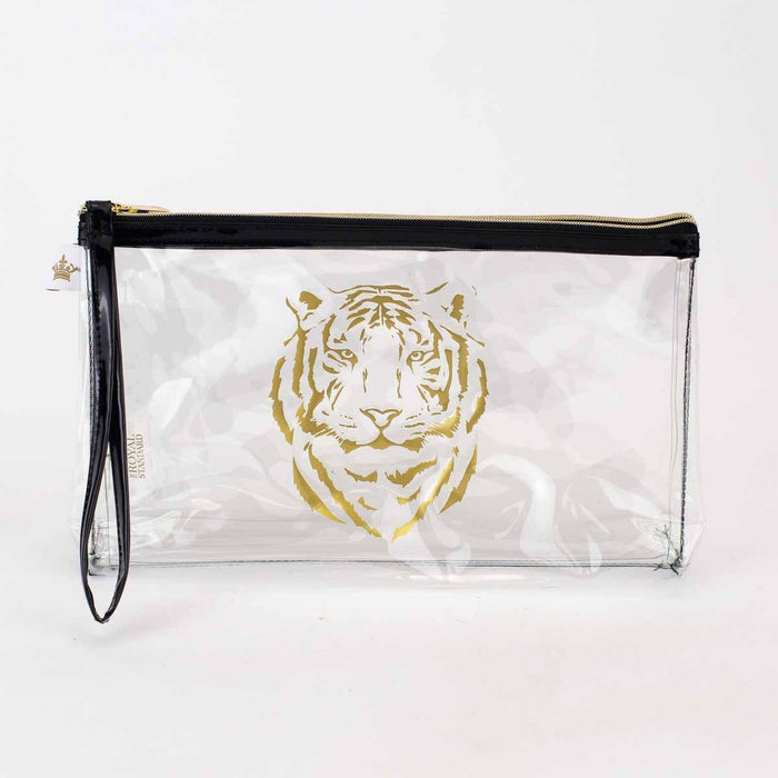 NolaCajun Tiger Clear Organizer Louisiana LSU Tiger Spirit Clear Bag New Orleans