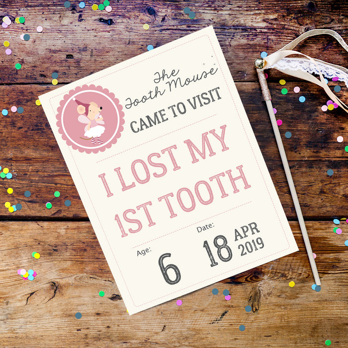 Tooth Mouse Photo Prop Poster Girls